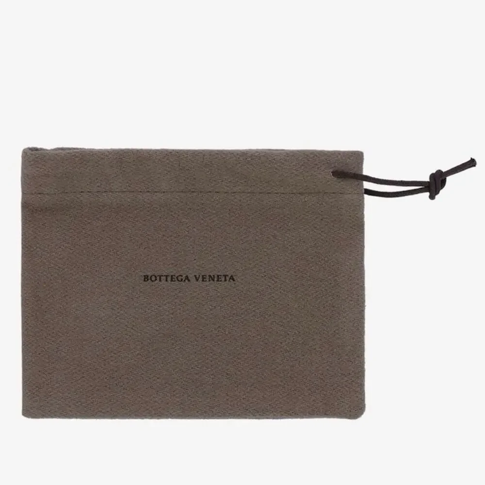 NEW Bottega Veneta Cassette Intreccio Leather Bifold Wallet Black Italy Designer
